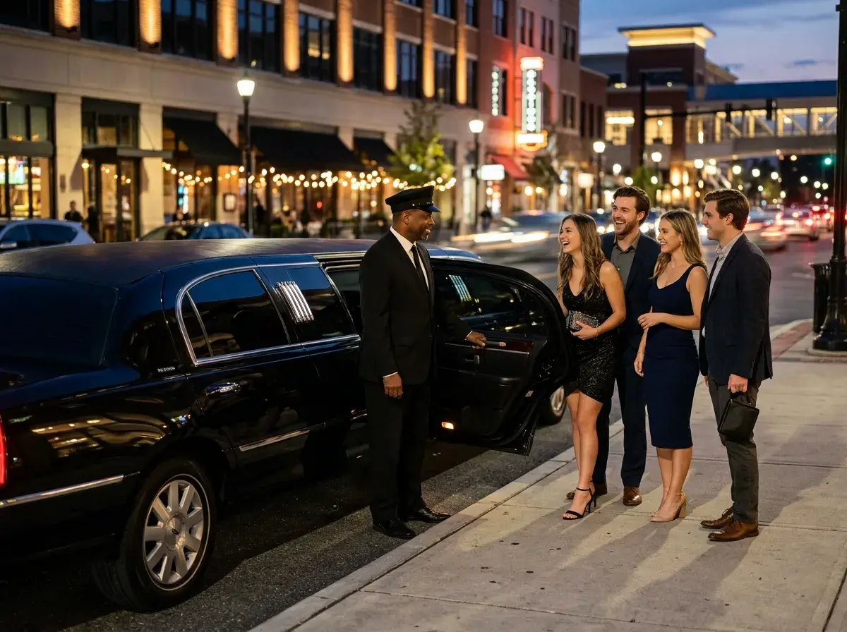 Night out limo service in Ballenger Creek for group luxury transportation