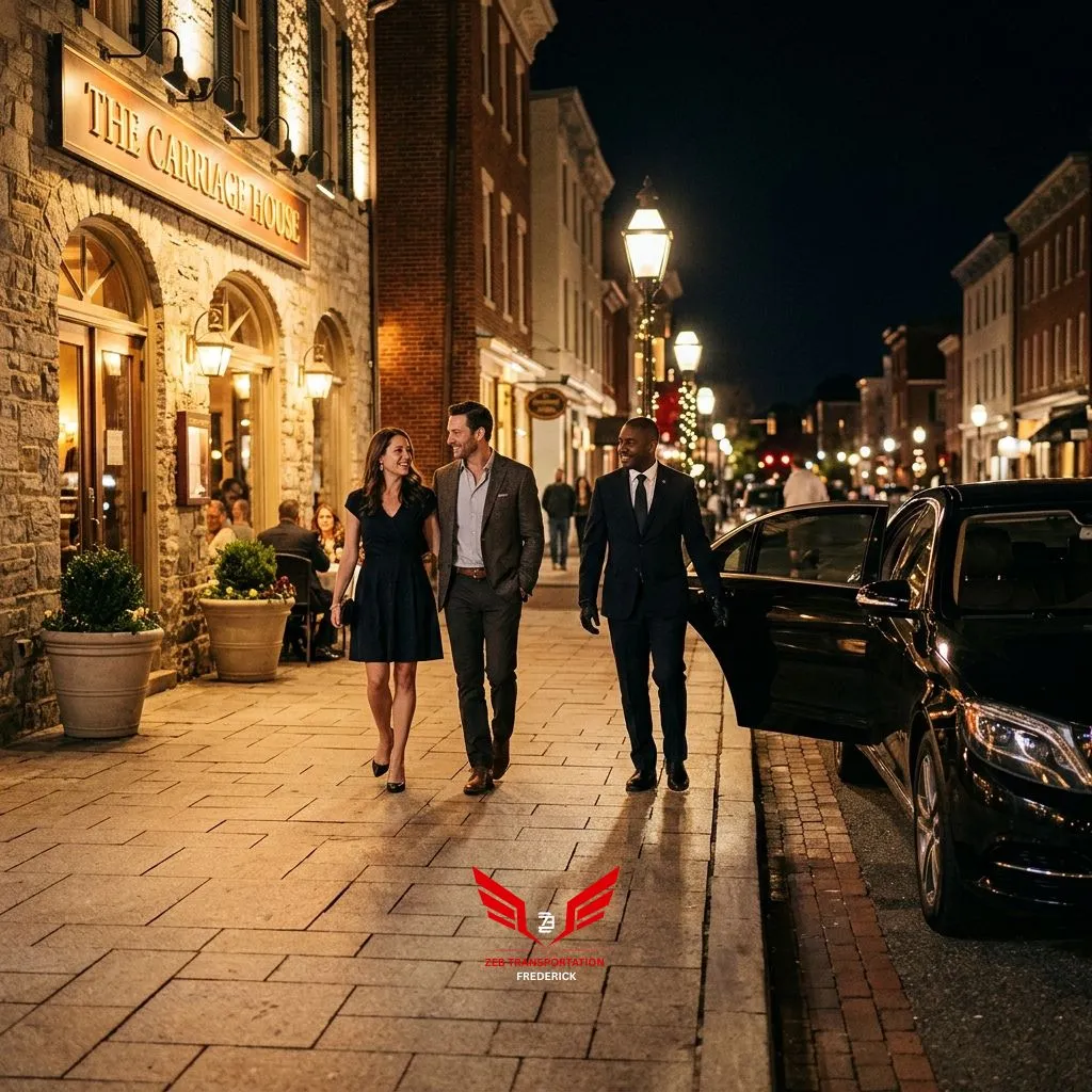 Night Out Limousine Service Frederick with luxury sedan for date nights, dinners, and private evening rides