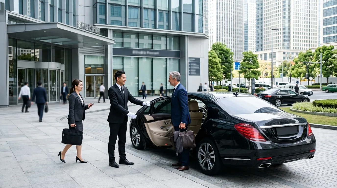 Executive sedan providing Corporate Limo Service Thurmont for business travelers.