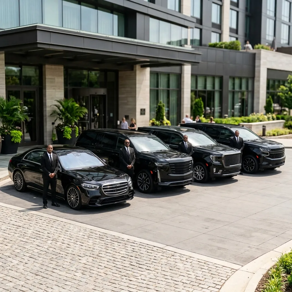 Professional chauffeurs with luxury sedan and SUV fleet for Hagerstown Limousine Service.
