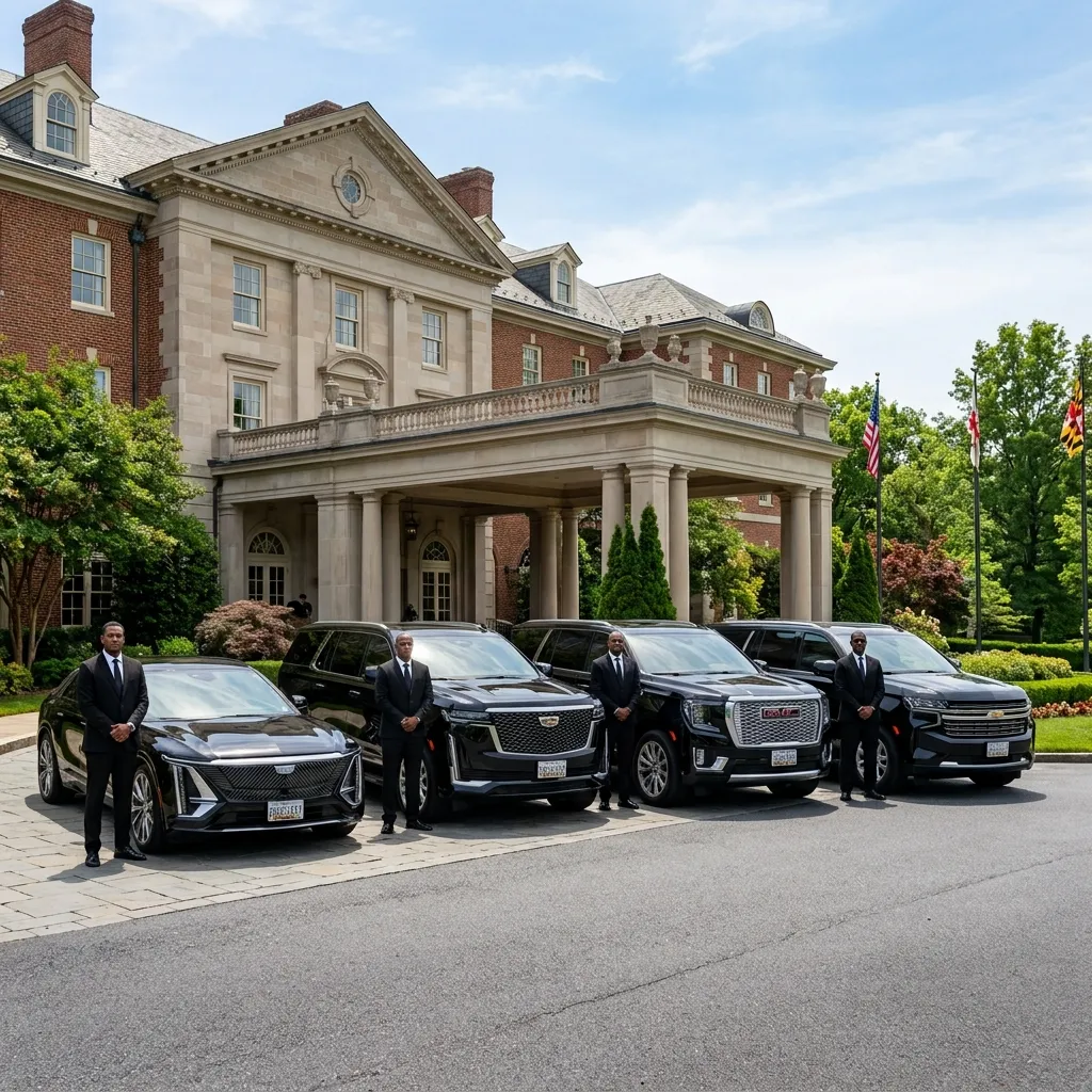 Professional chauffeurs with luxury sedan and SUV fleet for Jefferson Limousine Service.