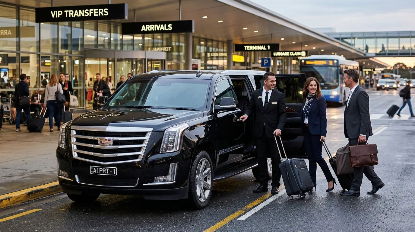 Luxury airport limousine and SUV providing airport limo service from Middletown MD.